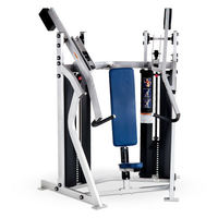 Machine de musculation professionnelle en acier à double pile de poids réglable, isolatérale, pour presser les pectoraux, le dos et les bras en position assise, conception sûre et durable