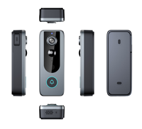 Sonnette vidéo WiFi Tuya M21 avec carillon, vision nocturne couleur 1080P, étanche, stockage cloud gratuit