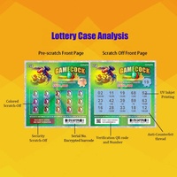 Lottery Factory peut personnaliser les tickets de loterie à gratter avec impression numérique, tailles et contenu de numéros de loterie personnalisables