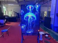 Écran LED holographique P4 haute transparence, rideau de verre, écran LED souple, fenêtre, affichage publicitaire, mur visuel immersif 3D
