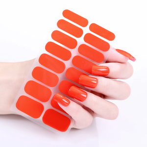 แผ่นติดเล็บสีทึบ16ชิ้นวัสดุที่ปลอดภัยหรูหราสำหรับความงามเล็บจากโรงงานจีน - Product Image 2