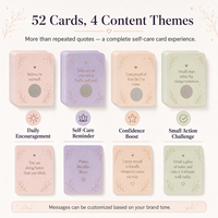 Coffret Cadeau de Luxe 52 Cartes d'Affirmation à Gratter pour le Bien-être et la Pleine Conscience, avec Boîte Rigide au Toucher Doux et Grattoir