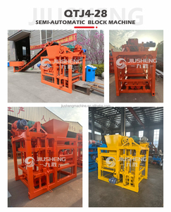 QTJ4-28Semi tự động bê tông xi măng DIESEL rắn giá trong Jamaica để bán gạch khối làm máy móc - Product Image 6