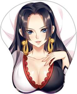 Boa Hancock 3D Anime tapis de souris tapis de souris ergonomiques Silicone support antidérapant mignon Gel tapis de souris pour bureau maison - Product Image 1