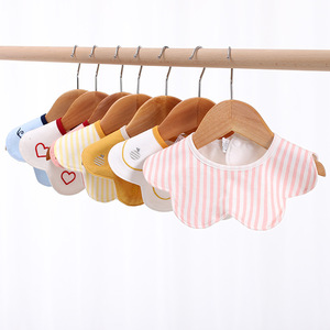 Baby Speichel Handtuch Baby Lätzchen reine Baumwolle Anti-Spuck milch Neugeborenes Mädchen rotierende wasserdichte Speichel Taschen stickerei - Product Image 6