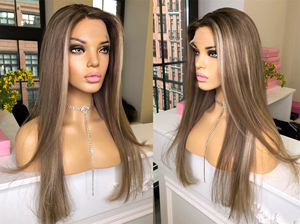 Điểm nổi bật màu sắc thẳng lớp biểu bì phù hợp Kosher tóc giả tự nhiên chân tóc HD ren phía trước tóc giả cho phụ nữ - Product Image 3