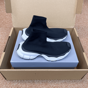 Zapatillas Unis de caña alta estilo calcetín con parte superior de punto elástico, suela gruesa de plataforma, calzado deportivo informal para streetwear Balenciaga - Product Image 3