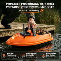 Bateau de pêche intelligent sans fil V805GPS avec 24 points de balisage, capteur de température, LED, verrouillage d'ancre et fonction de libération d'appâts pour les passionnés de pêche à la carpe