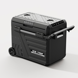 35L/45L/55L taşınabilir buzdolabı dondurucular çift bölge kamp buzdolabı 12V çift kullanımlı araç soğutucu araba açık mobil buzdolabı için - Product Image 6