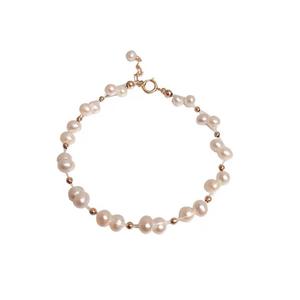 Pulsera Trenzada <span class=keywords><strong>de</strong></span> Perlas Naturales Pequeñas <span class=keywords><strong>de</strong></span> 5-6mm, Hecha a Mano, con Diseño Elegante - Product Image 1