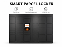 Casillero Inteligente para Paquetes con Pantalla Táctil, Compartimentos Multitamaño, Autoservicio, Resistente al Agua y a la Corrosión, para Entrega de Paquetes
