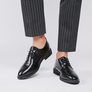 Mocassins de luxe pour hommes en cuir PU noir, chaussures de mariage, livraison directe, grandes tailles, chaussures de bureau pour l'automne - Product Image 4