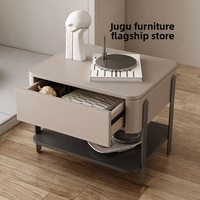Table basse moderne en bois massif de style crème simple et mignonne pour chambre d'enfant pour chambre à coucher Internet Celebrity Mini