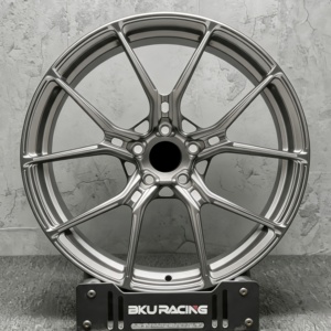 Jantes forgées Bku 5x120.65 pour Chevrolet <span class=keywords><strong>Corvette</strong></span> <span class=keywords><strong>C5</strong></span> C6 C7 C8 ZR1 Z06 personnalisées 19 20 21 pouces en alliage gris transparent - Product Image 4