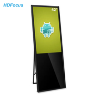 Portable 43 49 55 pouces LCD numérique affiche écran tactile intérieur publicité signalisation affichage magasin de détail ascenseurs kiosque inclus