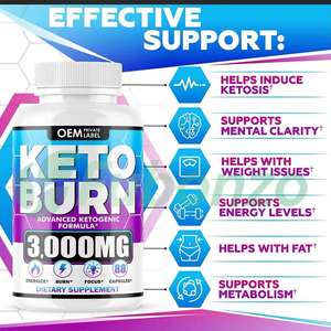 อาหารคีโต ลดน้ำหนัก อาหารเสริมบีเอชบี แคปซูล สนับสนุนการเผาผลาญ คีโตซิส ลดน้ำหนัก ยับยั้งความอยากอาหาร ไม่เหมาะสำหรับสตรีมีครรภ์ - Product Image 2