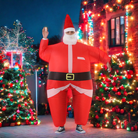 Décorations de Noël de haute qualité castume gonflable de vieil homme pour les vacances célèbrent le père noël gonflable