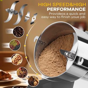 Moulin à <span class=keywords><strong>farine</strong></span> électrique automatique 800g Boou pour céréales, épices, poivre et café – Broyeur de cuisine - Product Image 5