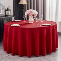 Nappe ronde en jacquard floral de luxe, sur mesure, 120 pouces, pour hôtel, restaurant, mariage, événement, banquet