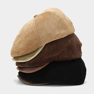 Landfond uomo Vintage strillone cappello a striscia di edera berretto alla moda berretto per affari con paraocchi cappello strillone per uomo donna - Product Image 2