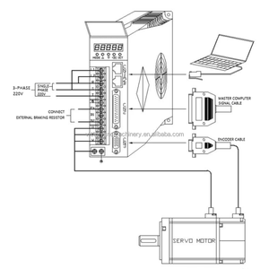 220V 200W 0.64N.M 3000RPM 60ST-M00630 CNC Servomotor Motor eléctrico Motor síncrono con servocontrolador <span class=keywords><strong>H2N</strong></span>-15A - Product Image 4