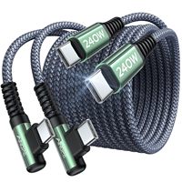 Câble de charge rapide USB C LISEN avec alimentation 240W pour chargeur iPhone 16 haute vitesse, MacBook Pro et iPad