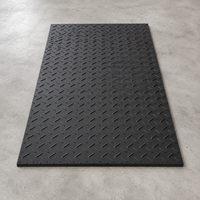 Tapis de protection routière en HDPE 4x8, panneaux de couverture de sol portables pour équipements lourds, zones en herbe, boue, sable et gravier