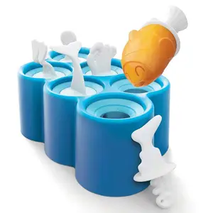 6洞丑鱼硅橡胶冰棍冰淇淋模具制作方糖立方体托盘