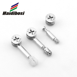 Hardibosi Zinc Alloy Three In One Connector Tf 56 For Wardrobes And Cabinets Durable Iron Rod Connector - Product Image 1
