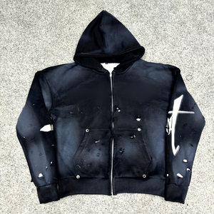 Private Label Personalized Logo Most Demanded <b>Zipper</b> <b>Hoodie</b> Puff Printed Factory Made Cheap Price Hoodies Men Men's Hoodies - Product Image 1