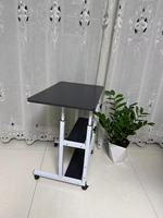 Table d'ordinateur portable ergonomique moderne et simple, bureau PC convertible avec rangement, bureau informatique en bois réglable à levage manuel et mobile