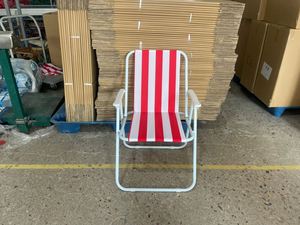 Silla Reclinable Multifuncional Portátil Plegable con Respaldo de Metal, Silla de Playa para Ocio al Aire Libre, Picnic y Camping, Sillas de Playa - Product Image 5