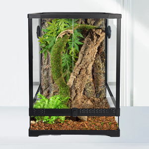 Relaxlines Reptilien <span class=keywords><strong>Terrarium</strong></span> Regenwald, Glas-<span class=keywords><strong>Terrarium</strong></span> für Lebende Reptilien, Terrarien-Gehege - Product Image 1