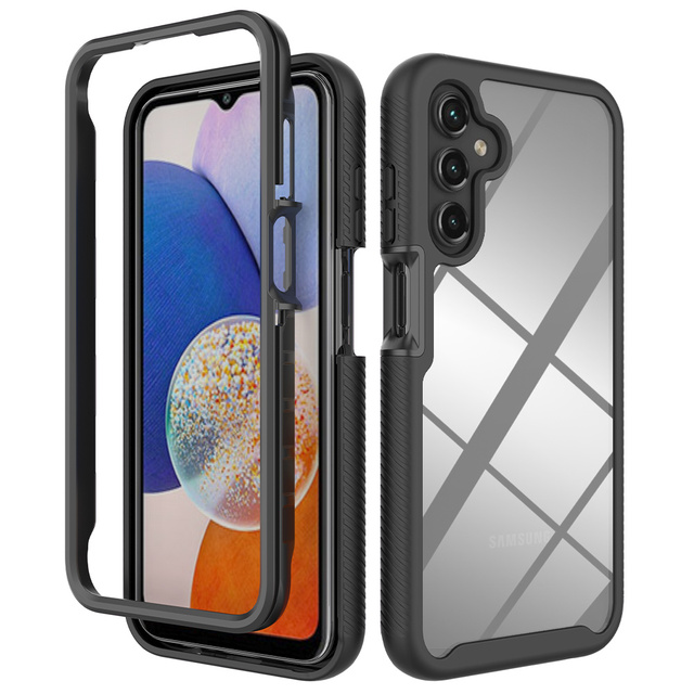 Shockproof Hybrid Tough Acrylic Hard PC Back Soft TPU Frame Case Cover With Inner 4 Corner for Samsung Galaxy A15 5G 16 26 36 56