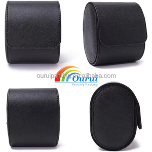 1 to 6 Slots PU Leather Watch <b>Roll</b> Case, Custom Logo Travel Watch Storage <b>Box</b>, Portable Watch Display Organizer for Men, Factory - Product Image 5