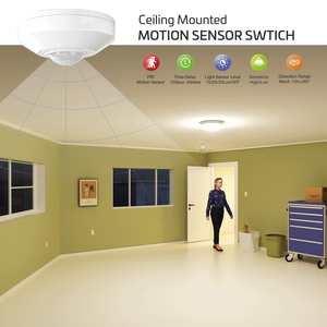 Sensor de Movimiento PIR de Contacto Seco de 12/24V CC, Detector de Presencia Humana Montado en Techo para Ahorro de Energía - Product Image 4