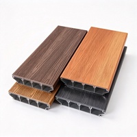Plancher de terrasse extérieur écologique en alliage d'aluminium, lames de terrasse durables pour l'extérieur