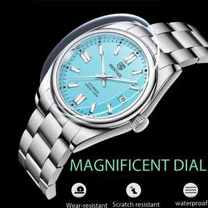 New BENYAR 5185 Luxury <b>Men</b> Mechanical Wristwatches 10Bar Waterproof Automatic <b>Watch</b> Stainless Steel Sports <b>Diving</b> <b>Watch</b> <b>for</b> <b>Men</b> - Product Image 2