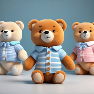 Oso de peluche suave ODM personalizado y tiburón Kawaii Kpop animales de peluche forro de malla PP algodón relleno juguetes de peluche para niños para fiestas - Product Image 4