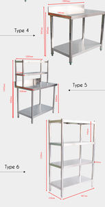 Établi commercial d'acier inoxydable de fabrication en acier de cuisine avec l'affichage multicouche pour des ingrédients alimentaires - Product Image 5