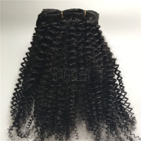 Meilleure Qualité Afro Crépus Armure de Cheveux Humains 4A 4B 4C Remy Cheveux Vierge Brésilienne Afro Bouclés Bundle en Texture Noire Naturelle