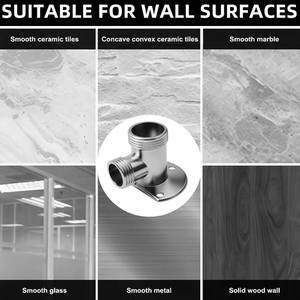 Válvula de barra de ducha Conexión de ducha Codo Grifo Tubo expuesto Montaje en pared Placa trasera Codos Barra Conector Válvula mezcladora termostática - Product Image 5