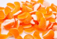 Leuke mini fruitvormige schuimjelly snoepjes, bulk groothandel, verpakt in zakjes, zacht kauwsnoep voor feestjes en tussendoortjes.