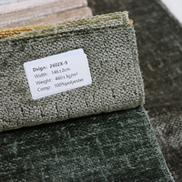 Tissu d'ameublement 2602X pour la maison, 100% polyester, 460 g/m², chenille tissée respirante, pour housse de coussin