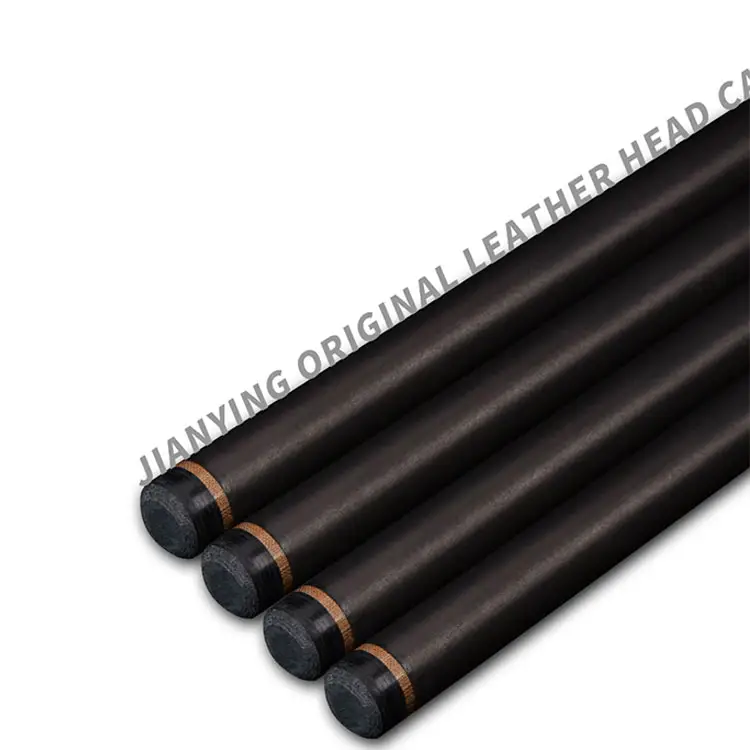 Taco De Billar De fibra De carbono, cabeza De cuero multicapa, color negro, grande y pequeño