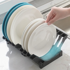 Creative Space-Saving Dish <b>Rack</b> Organizer Kitchen Cabinet Storage for <b>Plates</b> Bowls & Utensils Drawer Divider - Product Image 3