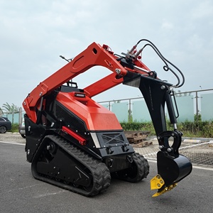 Hot <strong>Sale</strong> 650Kg Loading 25HP Diesel Mini Skid Steer EPA Kubota Engine Mini Tracked Skid Steer Loader with <strong>Digger</strong> - Product Image 1