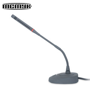 Microphone de bureau cardioïde à condensateur 48V, col de cygne, filaire, connecteur XLR, en métal, pour diffusion de nouvelles, conférences et autres réunions - Product Image 2