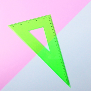 Rifornimento Diretto della fabbrica di Colore 60 Gradi Triangolo Set Piazza Righello di Plastica - Product Image 3