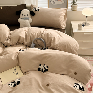 Nhà Máy Giá 100% Cotton Được Trang Bị Tấm Giường Đặt Vua Đôi Kích Thước Thiết Kế Trẻ Em In Mô Hình Comforter Bộ Đồ Giường Bộ Sưu Tập Khăn - Product Image 5